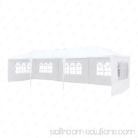 Uenjoy 10'x20' Canopy Party Wedding Tent Event Tent Outdoor Gazebo White 4 Sidewalls   